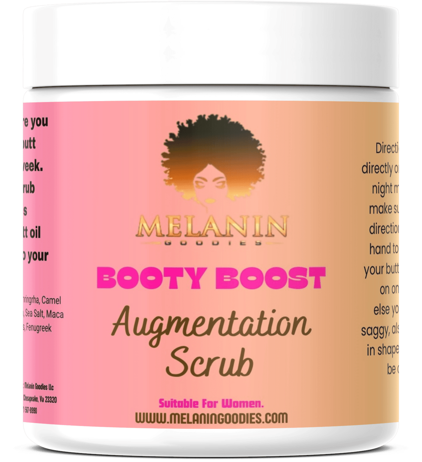 Booty Boost Scrub (Butt Shaper) - Melanin Goodies Co.