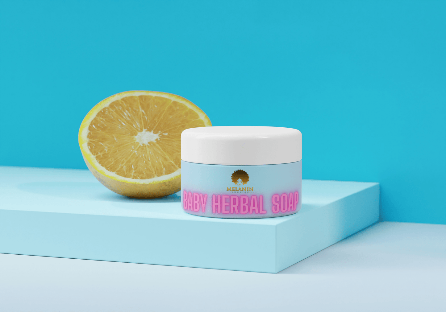 Organic Herbal Baby Black Soap (Clear Skin) - Melanin Goodies Co.