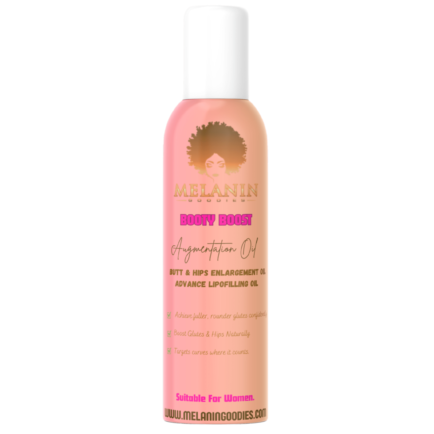 Booty Boost Augmentation Oil (Enlargement) - Melanin Goodies Co.
